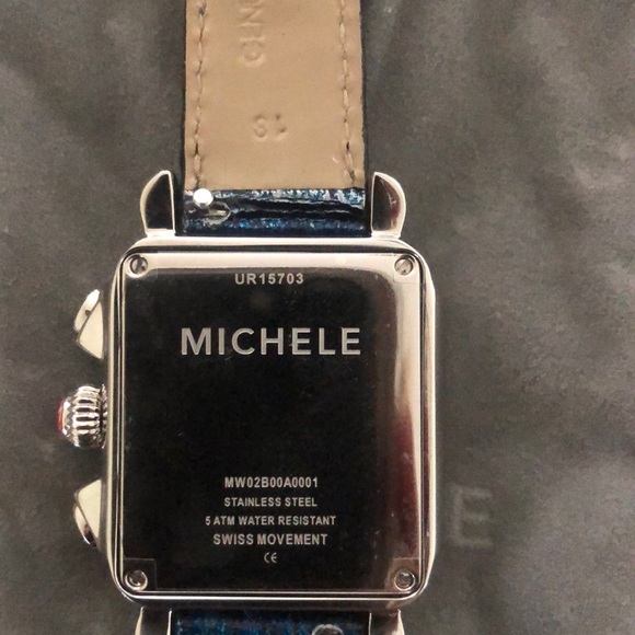 Michele watch with genuine Alligator band. main image 5